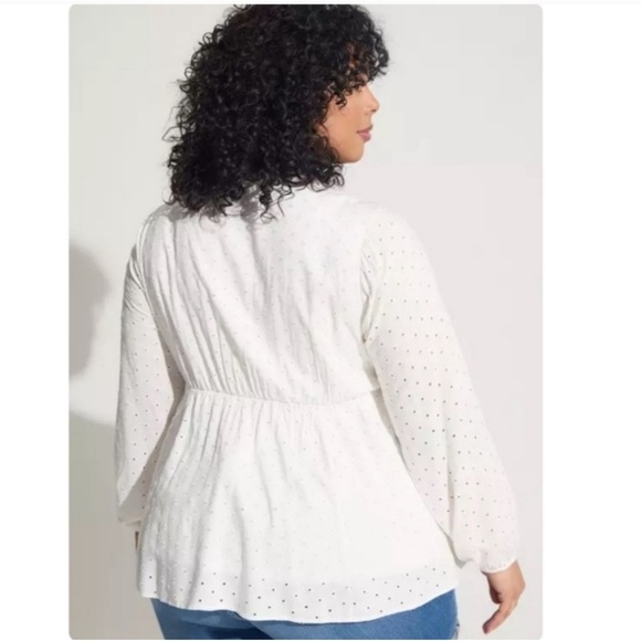New Torrid Babydoll Eyelet Top - Picture 3 of 10